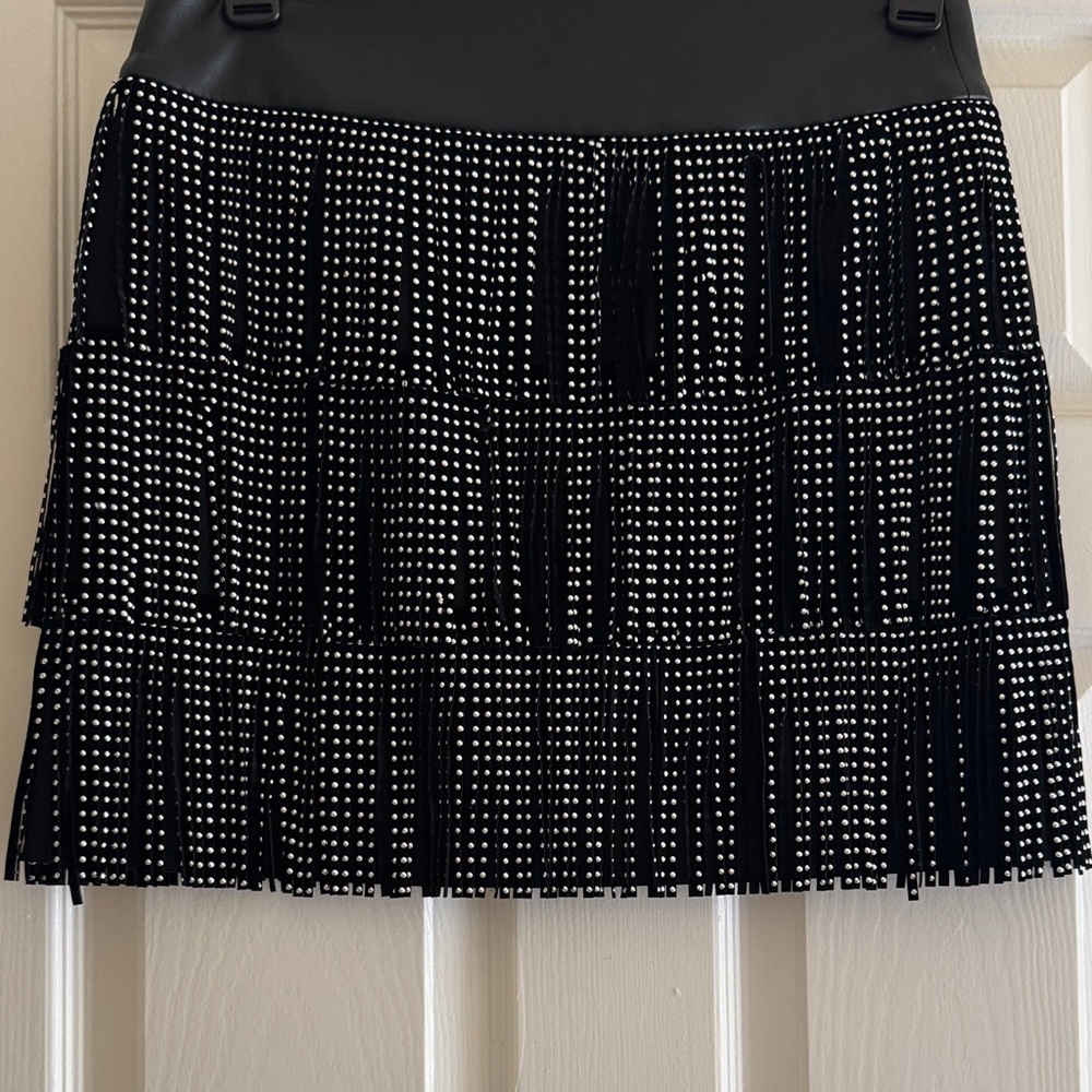 DKNY Black and White Mini Skirt